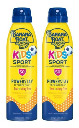 2xbanana Boat Kids Sport Loção Protetor Solar Contínua Fps50