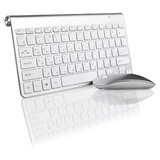 Teclado E  Mouse Usb S/ Fio Português Brasil Abnt2 Macbook