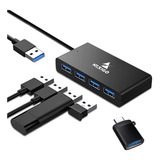 Hub Usb 3.0 De 4 Puertos Nexigo + Adaptador Thunderbolt 3