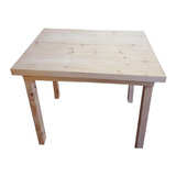 Mesa Bar Comedor Madera De Pino 70x70 Patas 3x3 Desarmable