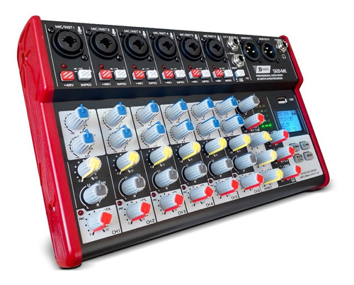 Consola De Sonido 8 Canales Bluetooth Mp3 Fx Grabación