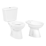 Juego Inodoro Largo Deposito Bidet 3 Orif Italiana Capea