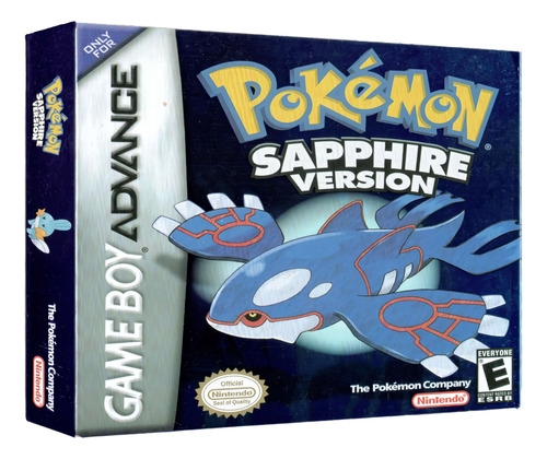 Pokémon Sapphire Gba Juego Físico En Caja Con Protección