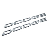 Emblemas Dodge Para Puertas Neon Letras Cromadas 