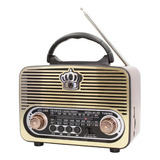 Bocina Bluetooth Radio Inalambrica Portatil Vintage Retro