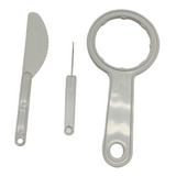 Set Plastico Llave, Aguja Y Cuchillo Fabrica De Pasta Fp4070