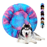 Cama Tipo Dona Antiestres Para Perros Raza Xgrande / Gigante Color Monster