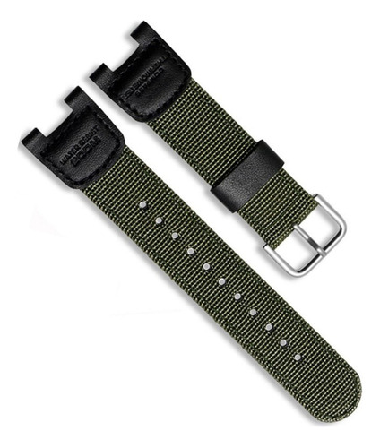 Pulseira Nylon Compatível Casio Sgw-100, Gw-3500b, Gw-3000b Cor Verde