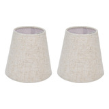 Funda De Tela Para Lámpara De Mesa Lampshade, 2 Unidades