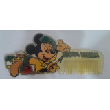 Peine Antiguo De Plastico Mickey Mouse Original Disney Usado