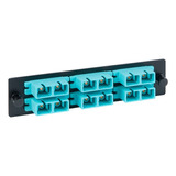 Panel Adaptador Icc 6 Duplex Sc 12f Aqua Mm Fiber