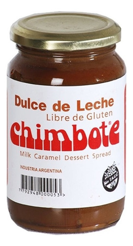 Dulce De Leche Chimbote Sin Tacc Frasco De 450 Gramos