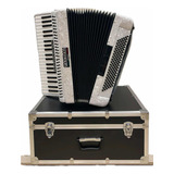 Acordeon/ Gaita/ Sanfona 120bx 7+3 Registros Branco Super 6