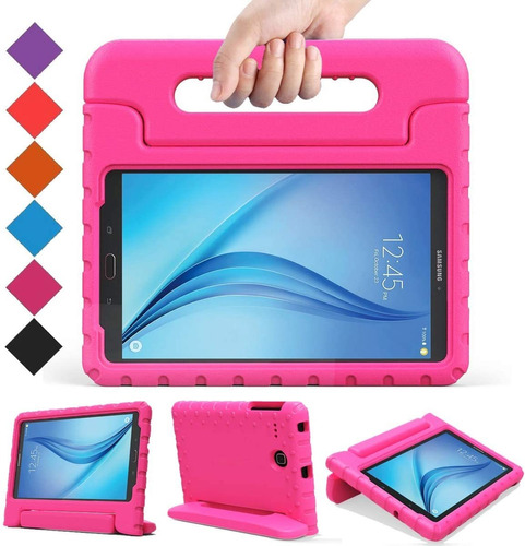 Funda Para Tablet Samsung Galaxy Tab E 8  Para Ninos Rosa