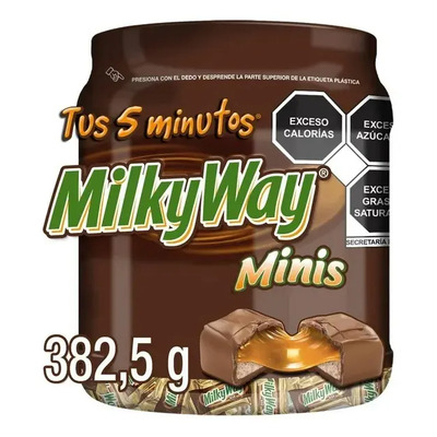 Milky Way Minis Chocolate Con Leche Relleno Mini 45pz 382.5g | MercadoLibre