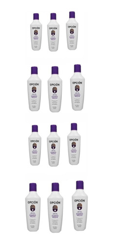 Shampoo Matizador Violeta Opcion Cabello Rubio X225ml X12