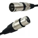 Kit 6 Cabos Xlr Para Microfone Balanceado 1,5 Metro