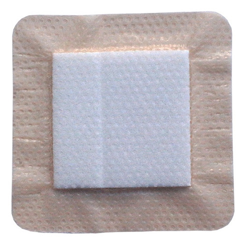 Gasa Ultra Absorbente, Auto Adhesiva Areza Medical Silicone Foam Con Borde Adhesivo Chico De 10cm X 10cm En Pack De 5 X 1u