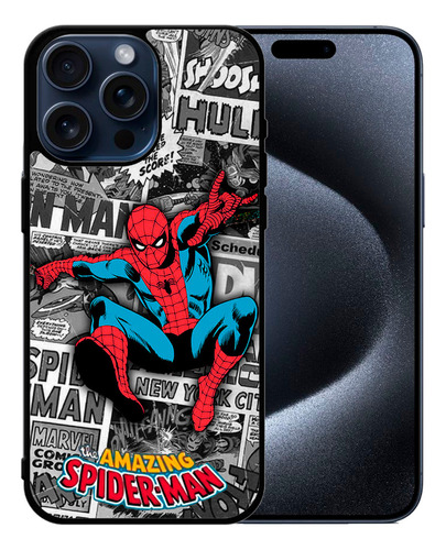 Funda Tpu Spiderman Colección Para iPhone 15 Pro Max