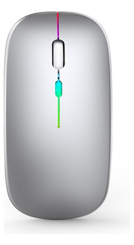 Mouse Sem Fio Recarregável Wireles Optico Led Rgb Ergonômico