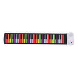 Piano Enrollable, 49 Teclas, Teclado Arcoíris Flexible Para