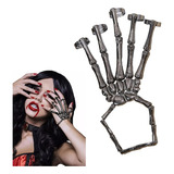 Pulsera Mano Esqueleto Goth Punk Dedos Ajustables Pulseras