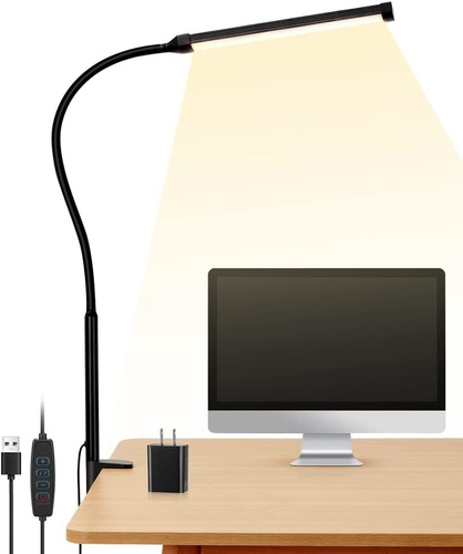 Lampara De Mesa Escritorio Led Flexible Con Adaptador Usb