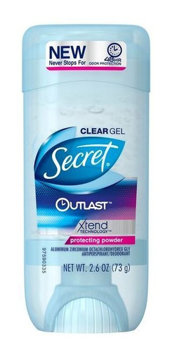 Secret Barra Gel Clear Protec Powder X 73grs