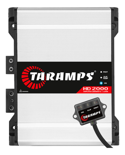 Modulo Taramps Hd 2000 1 Ohm Amplificador 2000w Rms Hd Potencia 2000 Som Automotivo