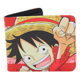 Cartera Monkey Luffy Roja - One Piece - Anime - Tipo Piel