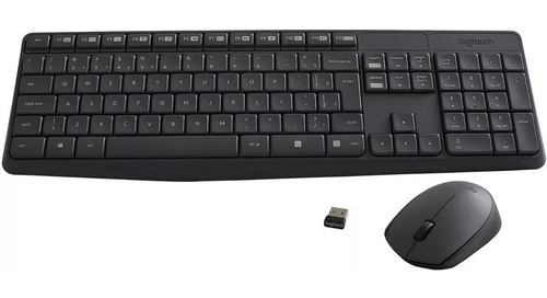 Frete Grátis Kit Combo Teclado E Mouse Logitech Mk235 Com Ç Abnt2 Sem Fio Wifi Funciona Android Tablet Smartphone