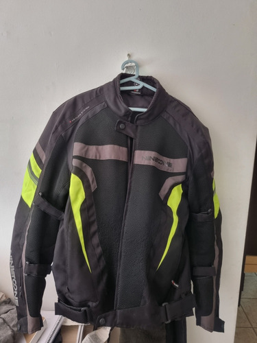 Campera Moto Ninetoone 4s Negro/fluor (usada)