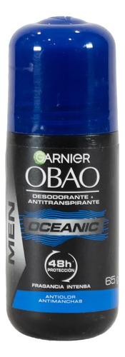 Desodorante Obao Hombre Roll On Oceanic Garnier 65 Gr