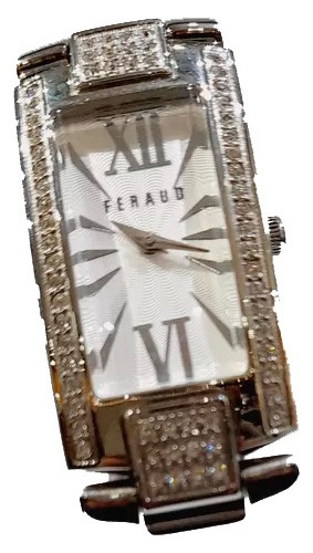 Reloj Feraud Dama Lf21965la 100% Acero Cristal Duro  Strass