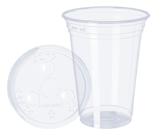 Vaso Fast Food 300 Ml Con Tapa Ciega X 50 Unidades