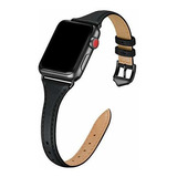 Malla Cuero Para Apple Watch (38/40/41mm Negroegro)