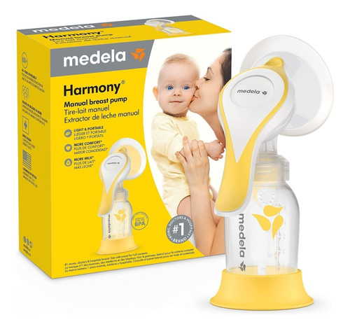 Medela Extractor De Leche Manual Harmony + Bonus Protectores