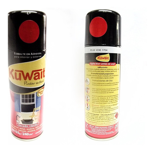 Aerosol Kuwait Grande 440cm Esmalte Secado Rápido X12 Unid