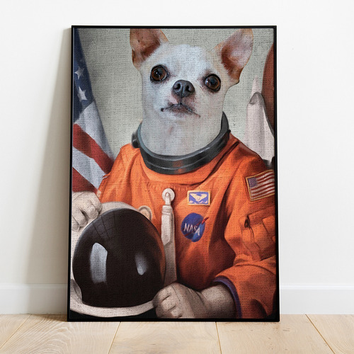 Homenaje Para Tu Mascota - Astronauta 30x50