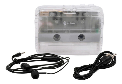 Lazhu Tonivent Portable Bt Cassette Player Auto Estéreo