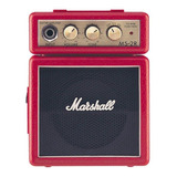 Amplificador Marshall Micro Amp Ms-2 Transistor Para Guitarra De 1w Color Rojo