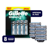 Gillette Mach3 Sensitive X 8und - Unidad a $9999
