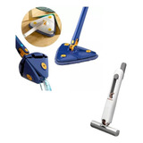 Kit Mop Esfregão Rodo Mágico Triangular + Mini Mop De Pia