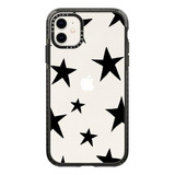 Funda Para iPhone 11 -transparente/estrellas Negras Caset...