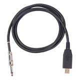 Cable De Guitarra Usb, Interfaz De Guitarra Usb Macho A 6,35