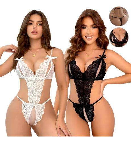 2pieza Lencería Erótica Sexy Encaje Lenceria Mujer Baby Doll | MercadoLibre