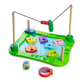 Acool Juego De Pesca Magnetico De Madera Con Dado Ac7685