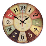 Reloj De Pared Retro De Madera De 12 Pulgadas, Decoración De