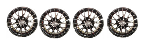 Kit 4 Llantas Aleacion Deportiva Qc 122 R15 4x100