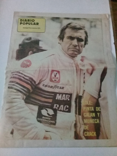 Suplemento Diario Popular 1979 Póster Reutemann Lotus